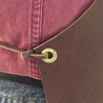 Basic Over Neck Leather Apron Heavy Duty Long - Image 3