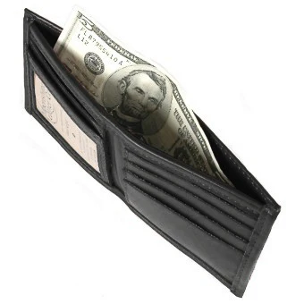 Bi-Fold Leather Credit Card and ID Wallet - Image 4