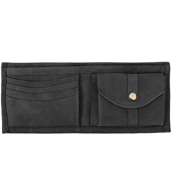 Bi-Fold Leather Wallet with Coin Pocket - Image 12