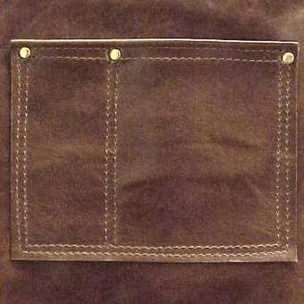 Cross-Back Pocketed Leather Apron - Image 3