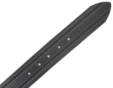 One-Tone Zig Zag Leather Belt - Custom | $60 - $85 - Image 5