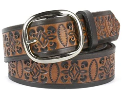 Two-Tone Celtic Design Leather Belt - Custom | $81 - $87 - Image 4