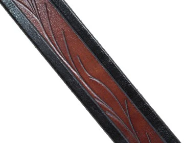 Custom Two-Tone Zig Zag Leather Belt | $64 - $85 - Image 6