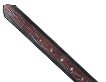 Custom Two-Tone Zig Zag Leather Belt | $64 - $85 - Image 7