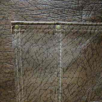 Over Neck Pocketed Leather Apron Long - Image 3
